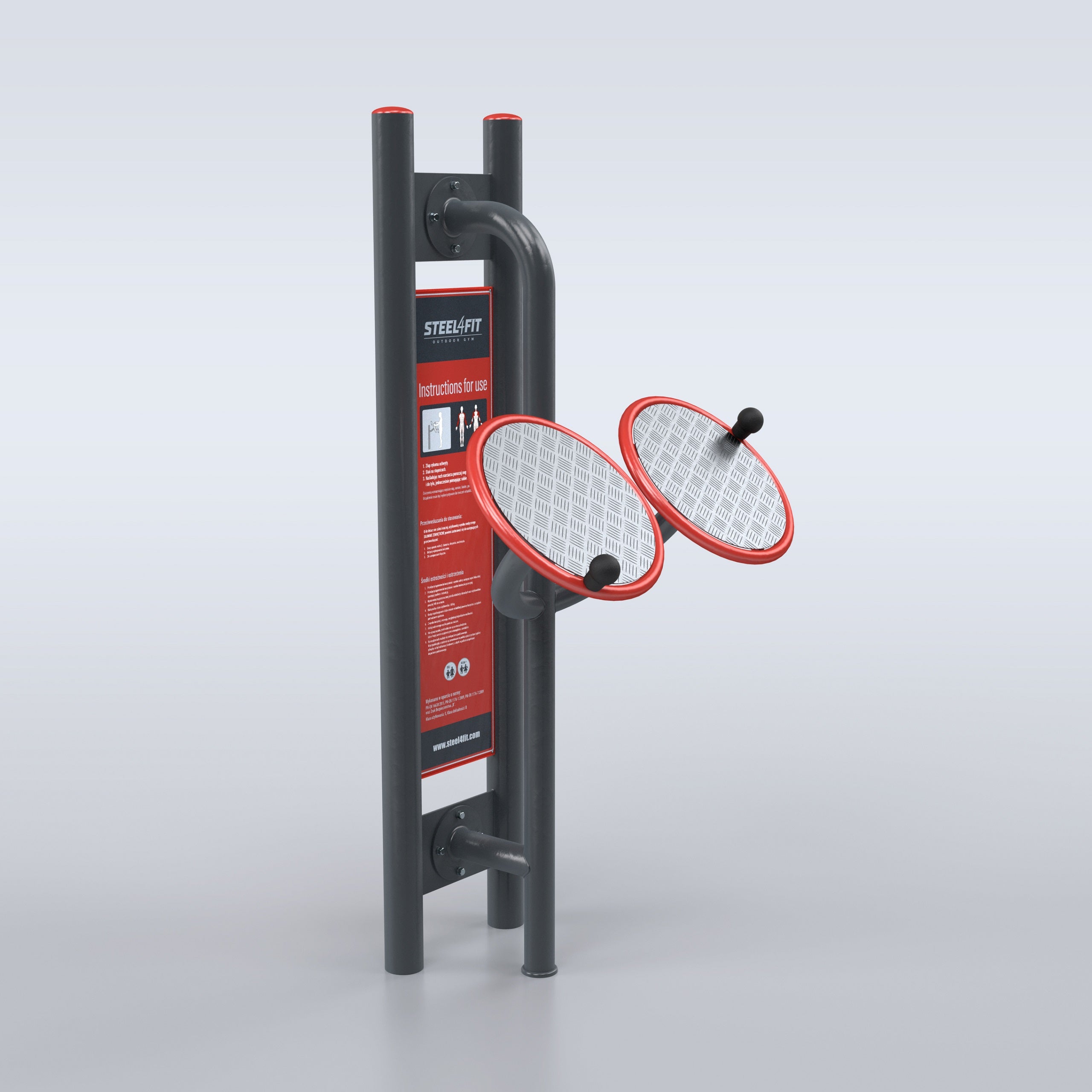 TRAINER Outdoor "3 Outdoor Gym Stations" Tai Chi Wheel