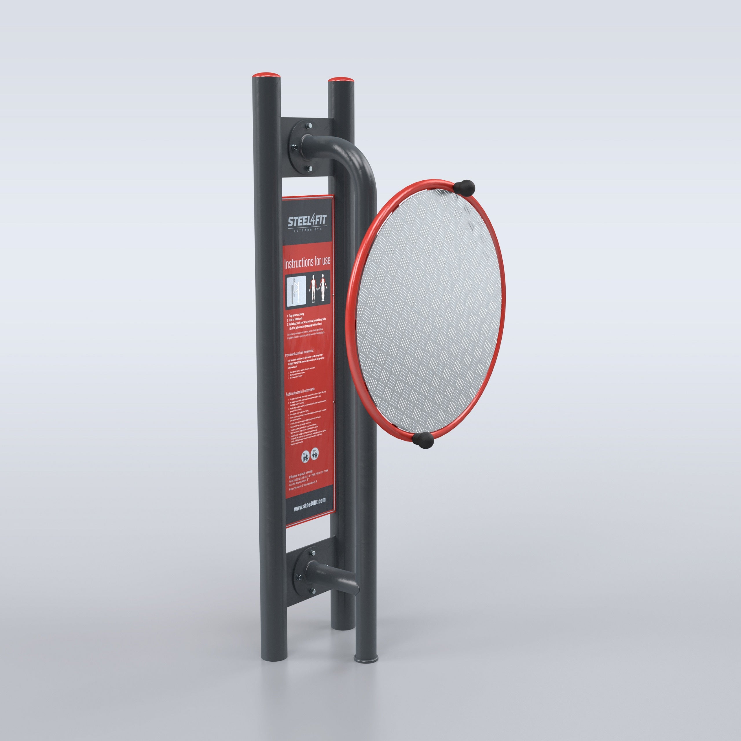 TRAINER Outdoor "3 Outdoor Gym Stations" Arm Wheel