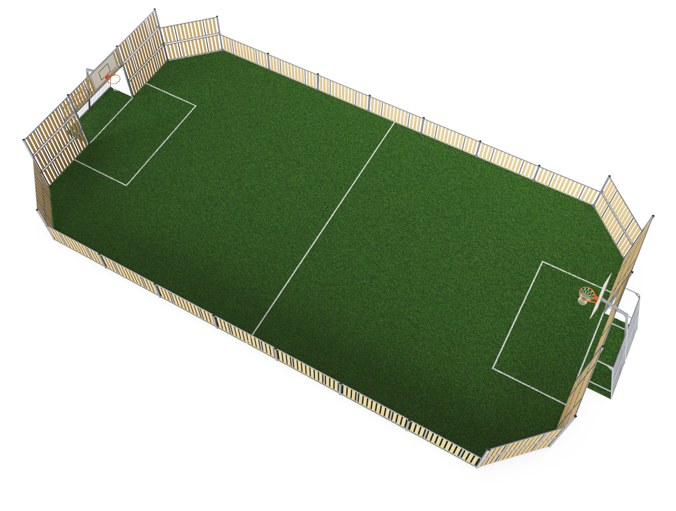 Kompan Outdoor Multiballsport Arena 12x24m