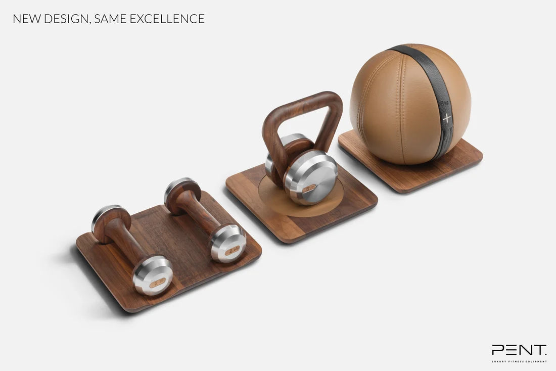 PENT. LOVA Kettlebell mit Holzständer