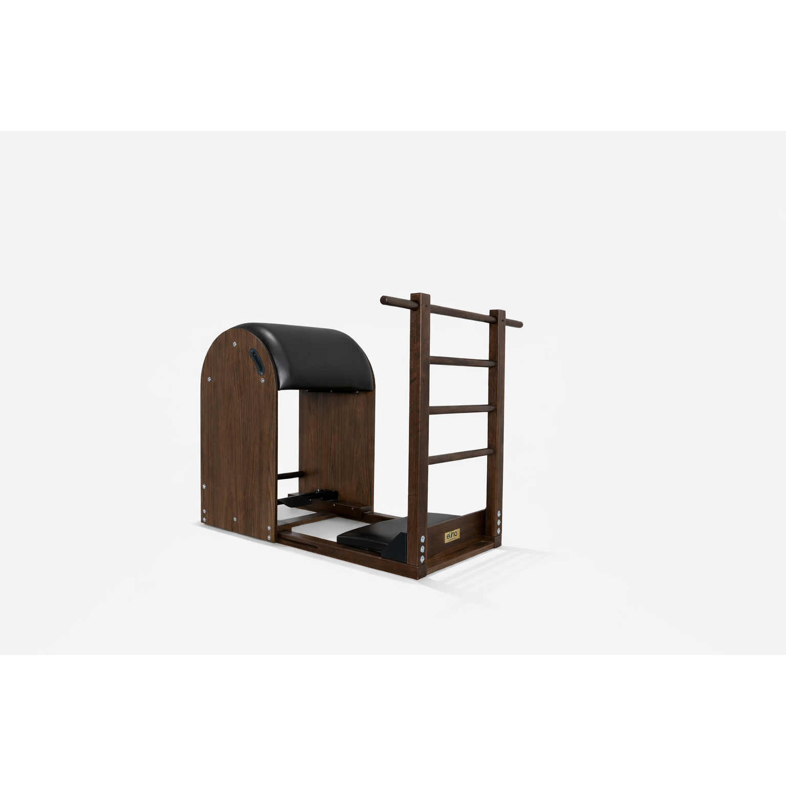 The Virtù Line Ladder Barrel NOCE NERA — Pilates Barrel | The Virtù Line