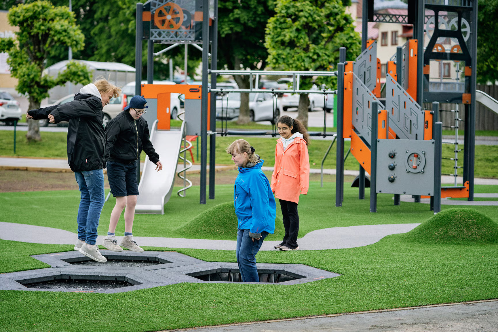 Kompan Outdoor Stay Fit Fitness Jumper Trampolin