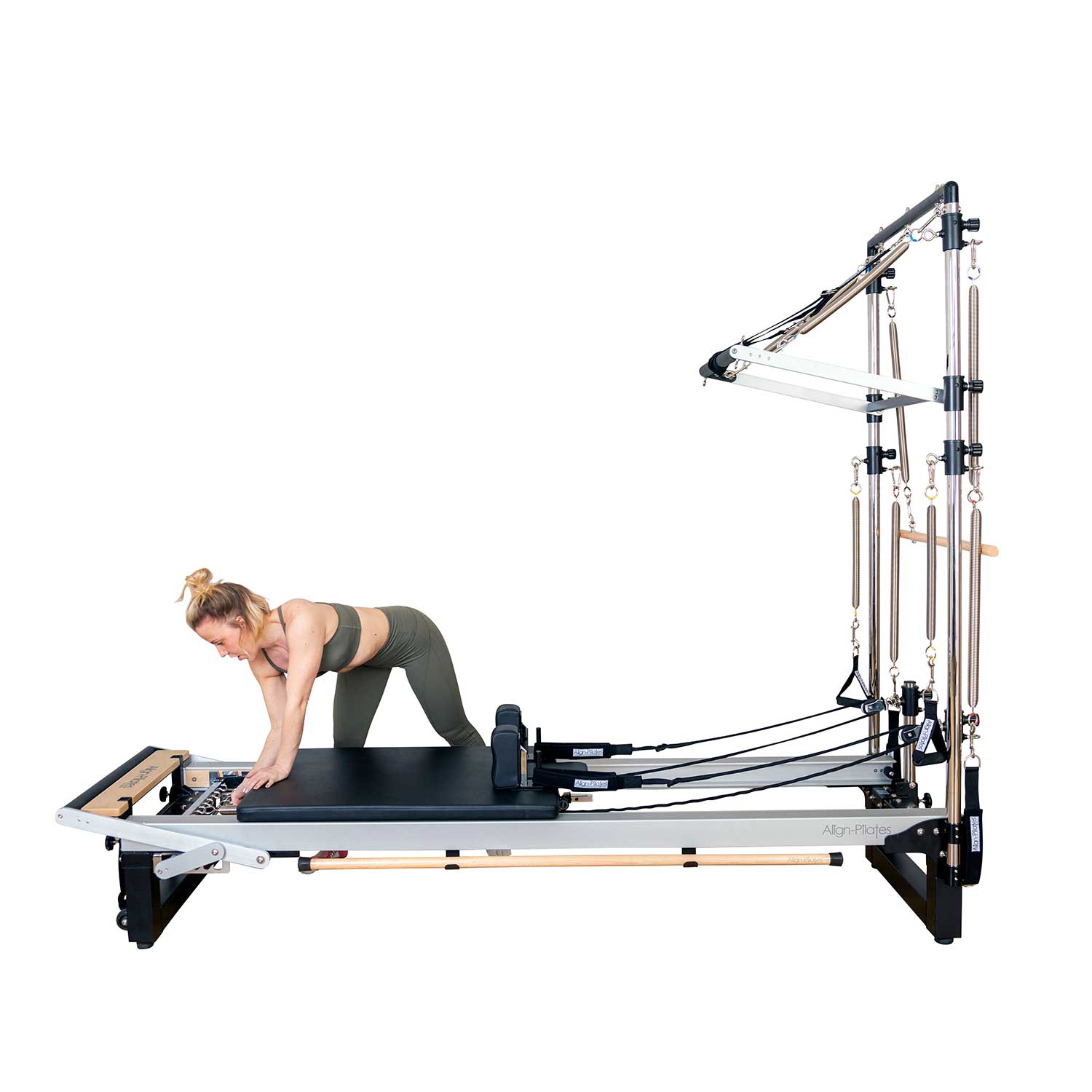 Align Pilates Half Cadillac Bracket im Einsatz am Reformer