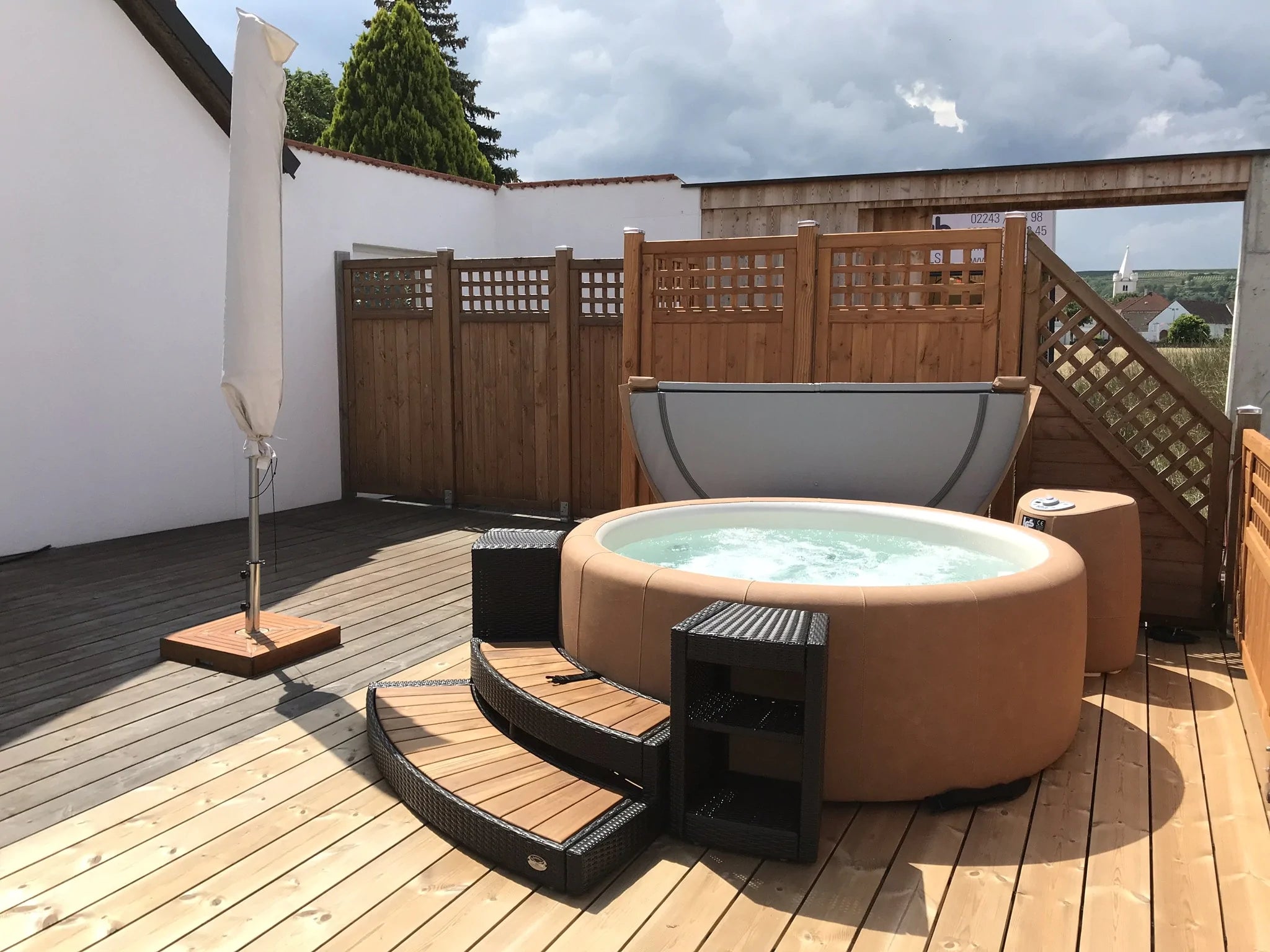 Softub Whirlpool STEPPER Polyrattan