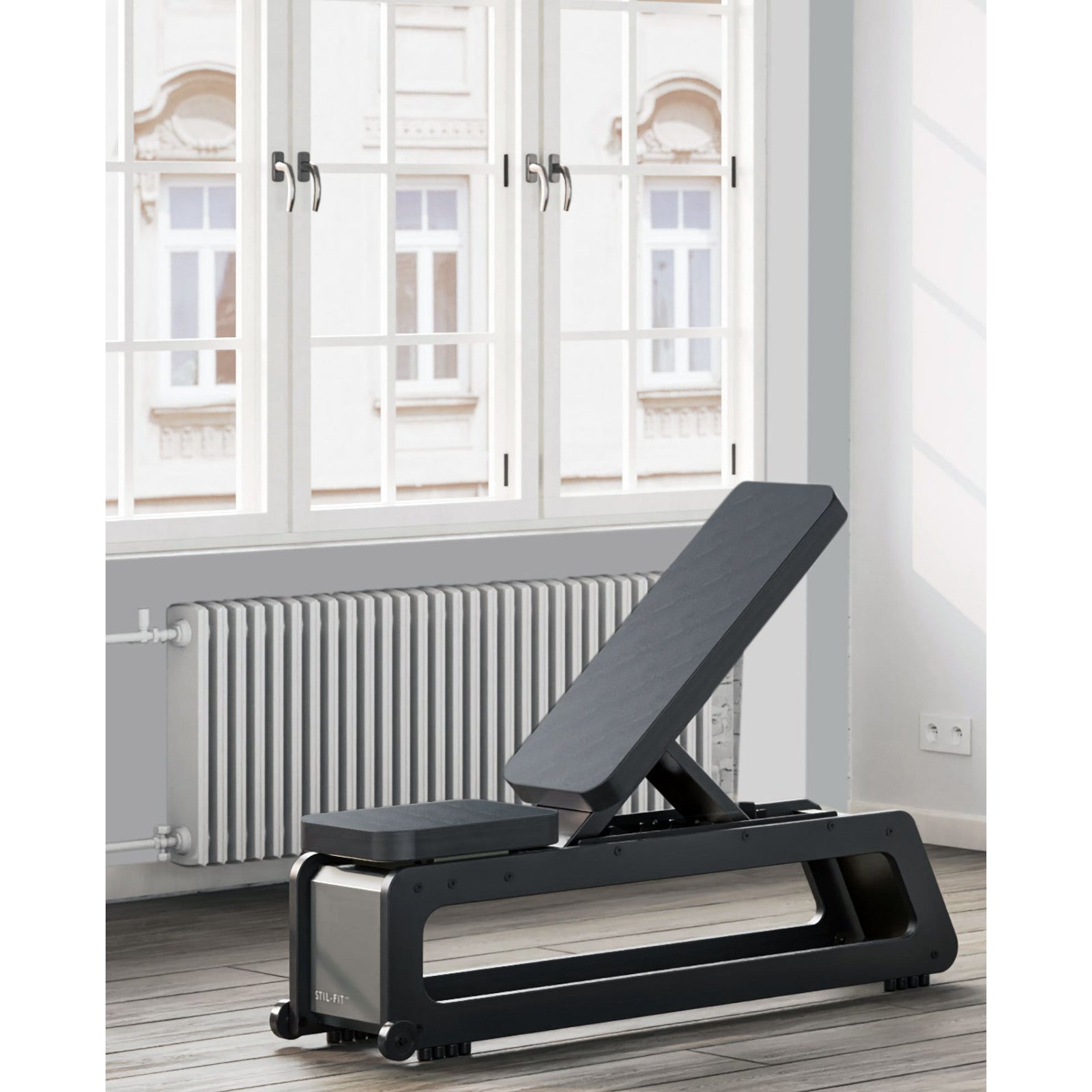Stil-Fit Hantelbank PRO – Detail Mesh-Polster