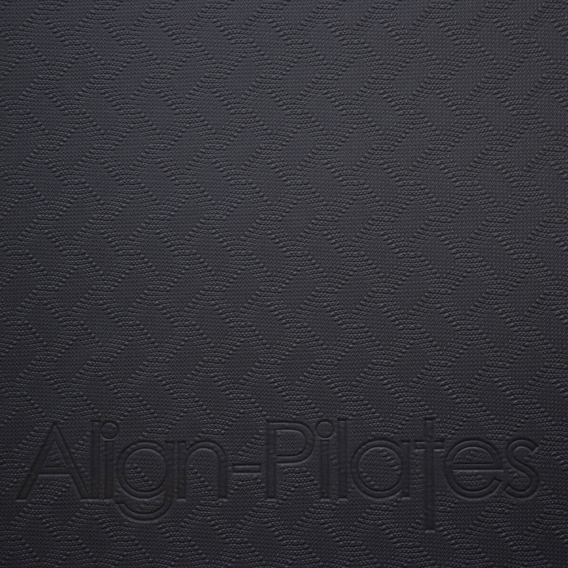 Align Pilates Schlittenschutz-Matte – Aufsicht in Schwarz