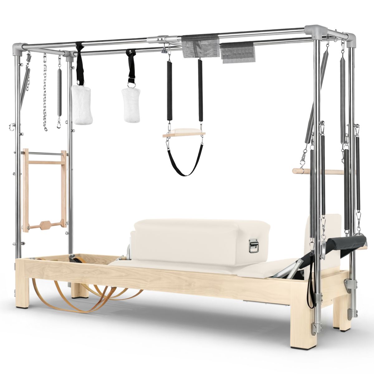 Elina Pilates Klassischer Reformer Cadillac aus Naturholz