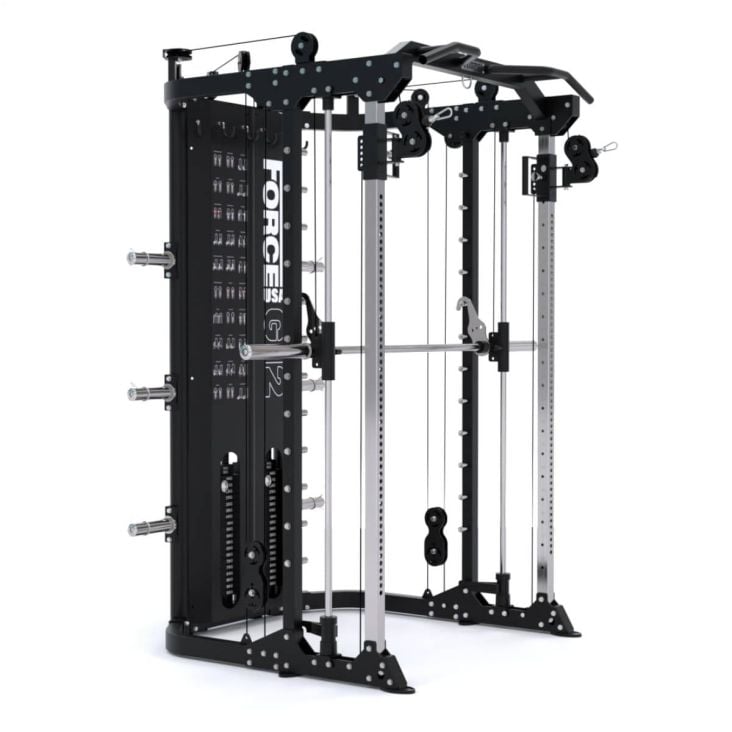 ForceUSA G12™ V2 All-In-One Trainer Double Pulley, Smith Machine, Multifunktionstrainer, Rack und Beinpresse