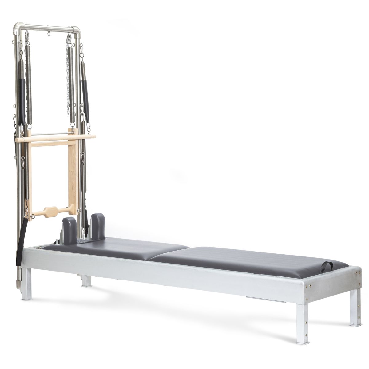 Elina Pilates Classic Aluminium 86" Reformer mit Half Cadillac – Ansicht 2 — Pilates Reformer | Elina Pilates
