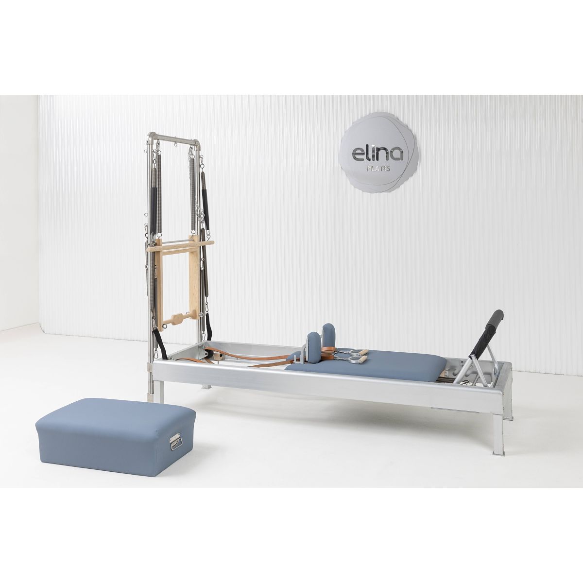 Elina Pilates Classic Aluminium 86" Reformer mit Half Cadillac – Ansicht 5 — Pilates Reformer | Elina Pilates