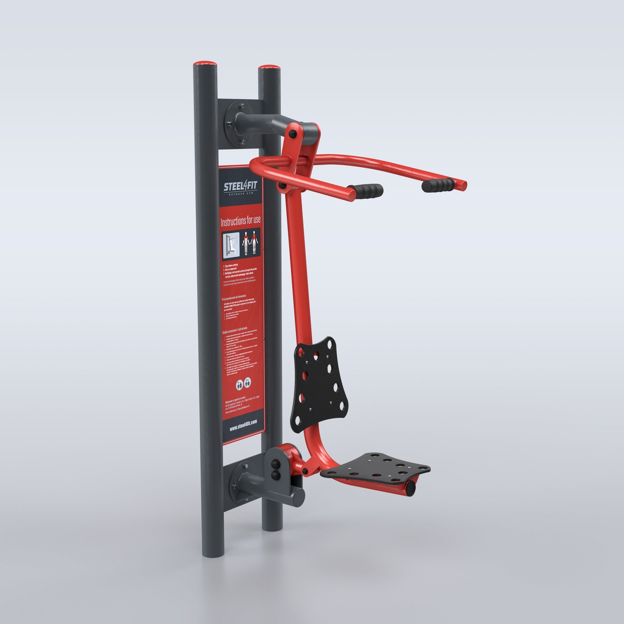 TRAINER Outdoor "3 Outdoor Gym Stations" Pull Chair