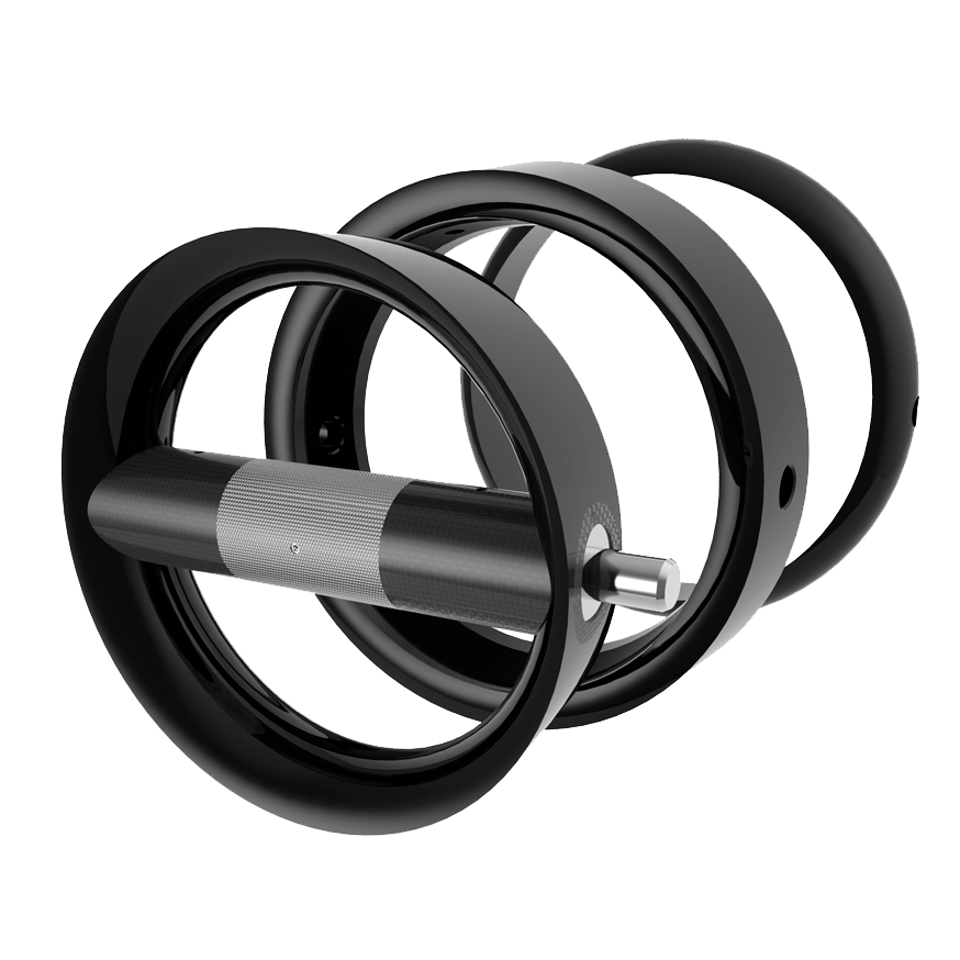Ciclotte Dumbbell – Aufsicht auf das Hantel-Designobjekt