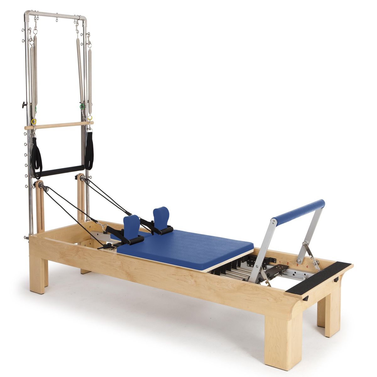 Elina Pilates Holz Physio Reformer mit Half Cadillac – Ansicht 4 — Pilates Reformer | Elina Pilates