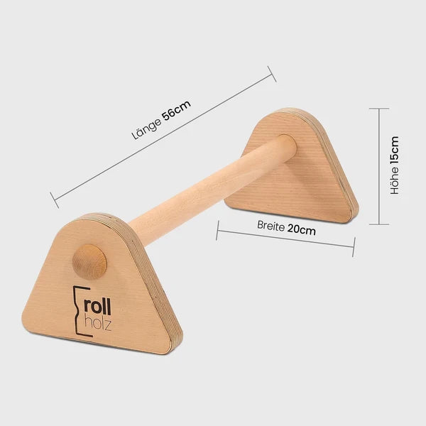 rollholz Parallette (einzeln)