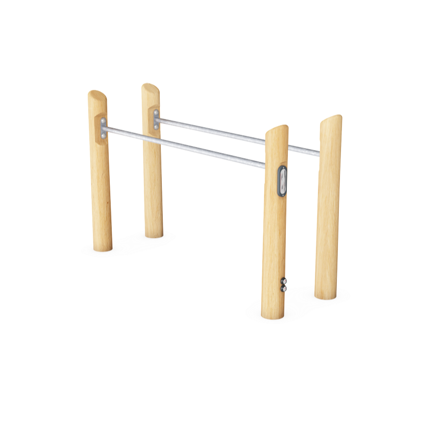 Kompan Outdoor Street Workout Robinia Parallel-Barren