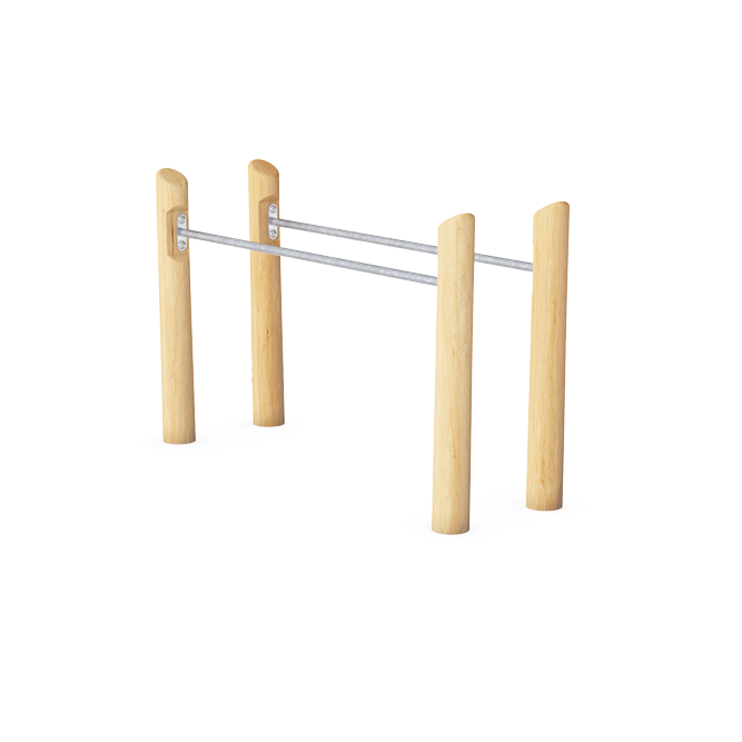 Kompan Outdoor Street Workout Robinia Parallel-Barren