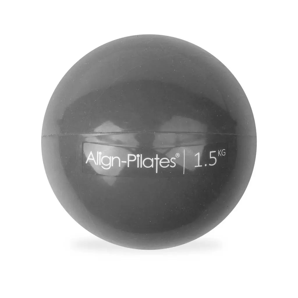 Align Pilates Soft Weight 1,5 kg in Graphite mit weicher PVC-Schale