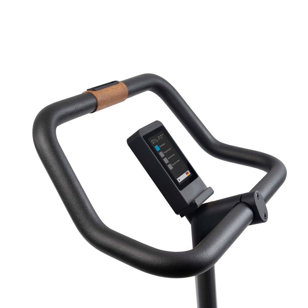 Stil-Fit Ergometer PURE Black Edition – Aufstellung im Wohnraum