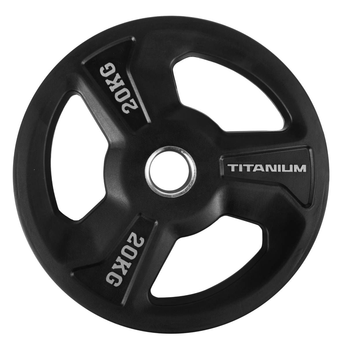 Titanium Strength Premium Gummischeiben mit 3 Tri-Grip Griffen