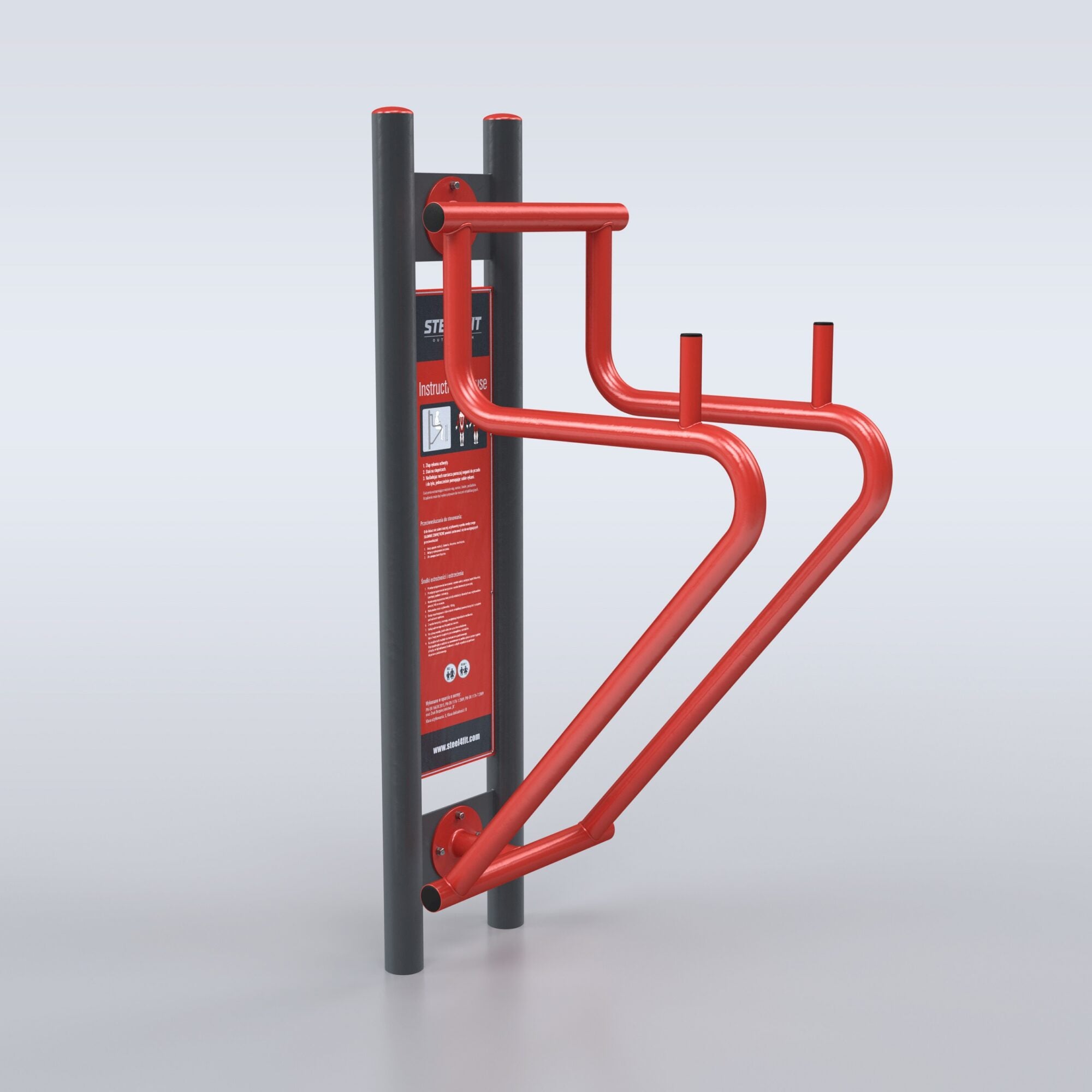 TRAINER Outdoor "4 Outdoor Gym Stations" Raising Leg