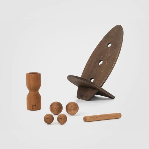 rollholz Balance Board Set groß
