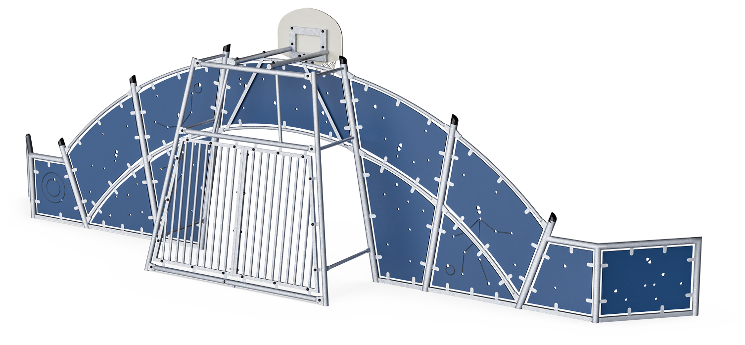 Kompan Outdoor Cosmos Multitor für Sportanlage