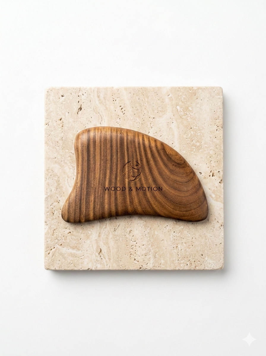 Wood & Motion The Contour Gua Sha aus Holz