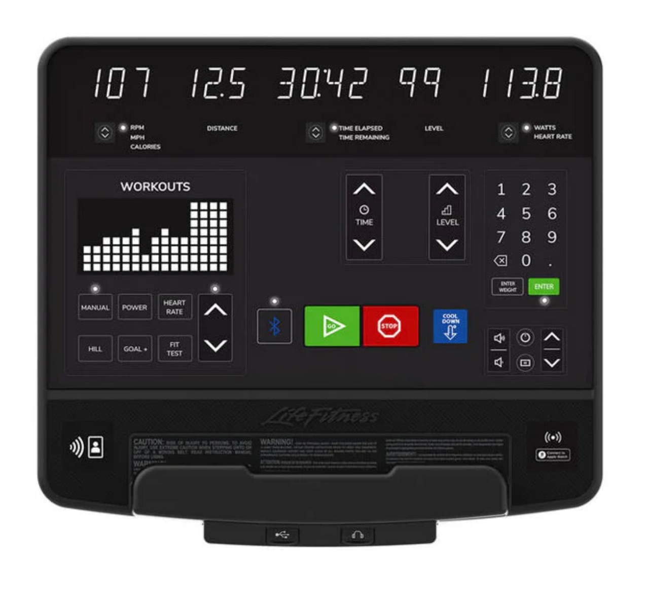 Life Fitness Liegeergometer Club Series+