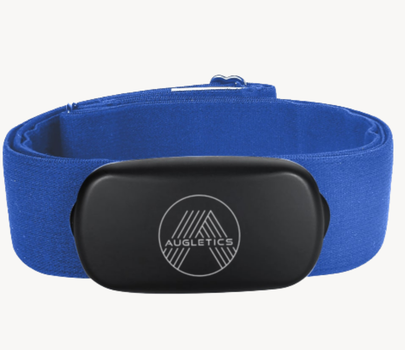 Augletics Bluetooth Pulsgurt – Aufsicht auf den ausgelegten Gurt