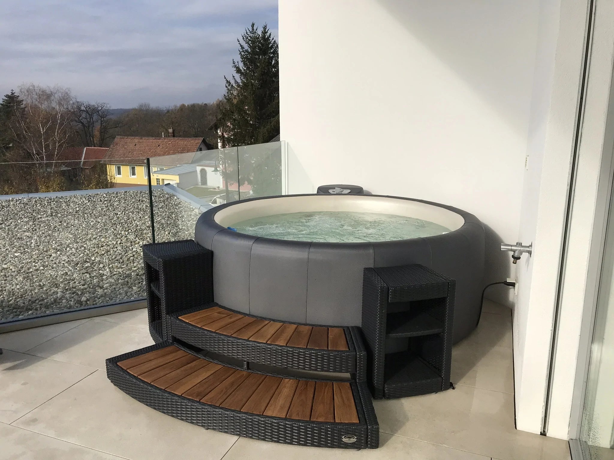 Softub Whirlpool STEPPER Polyrattan