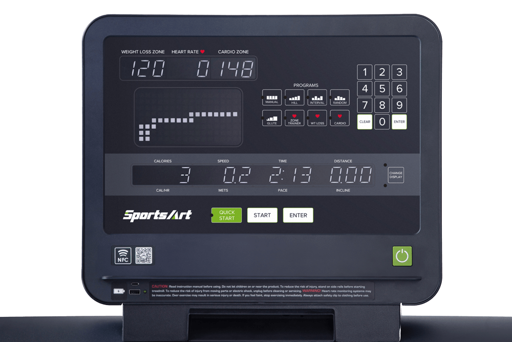 SportsArt ECO-NATURAL Essential Series Rehabilitation Laufband T661M