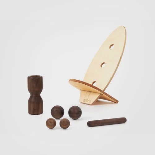 rollholz Balance Board Set groß