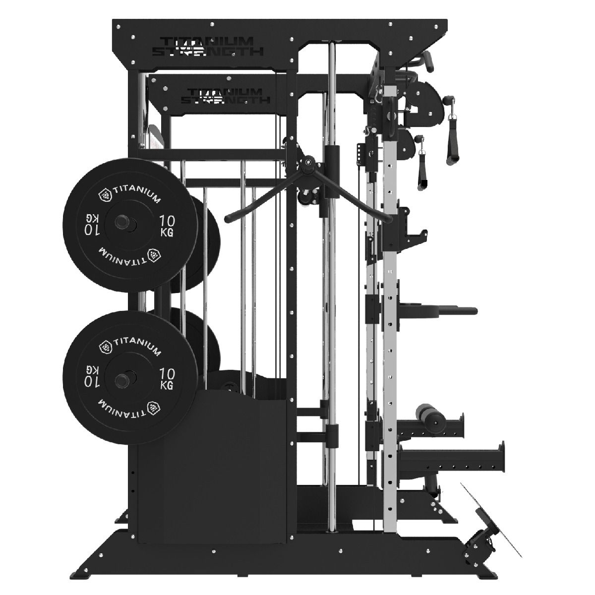 Titanium Stregth Multipower - Smith Machine mit Doppelseilzug und Rack 200kg B200 V3