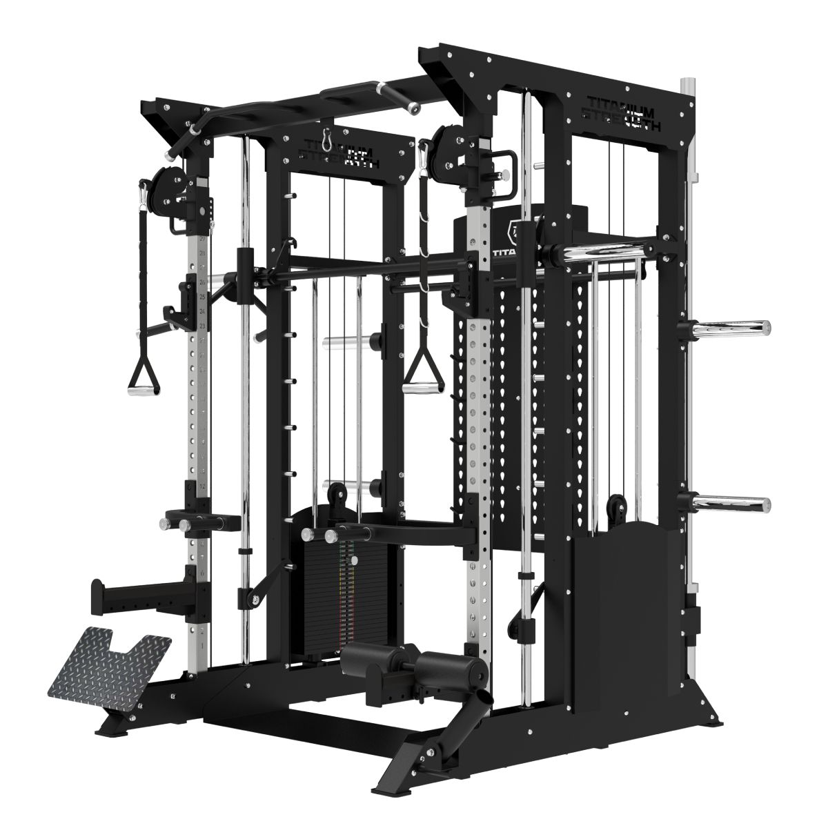 Titanium Strength Smith Maschine, Dual Pulleys und Rack 240kg B200 V4