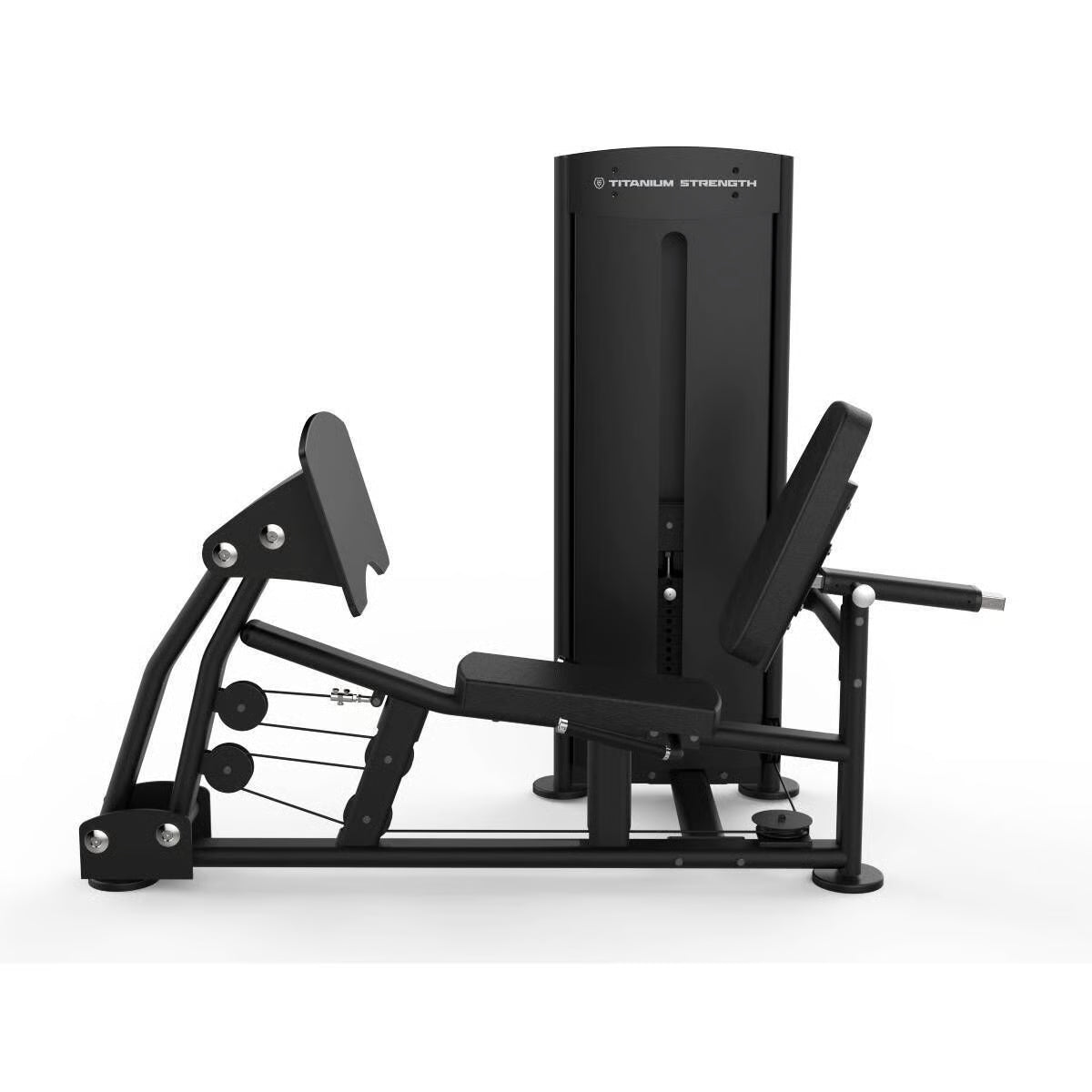 Titanium Strength Black Series Sitzende Beinpresse und Wadenheben