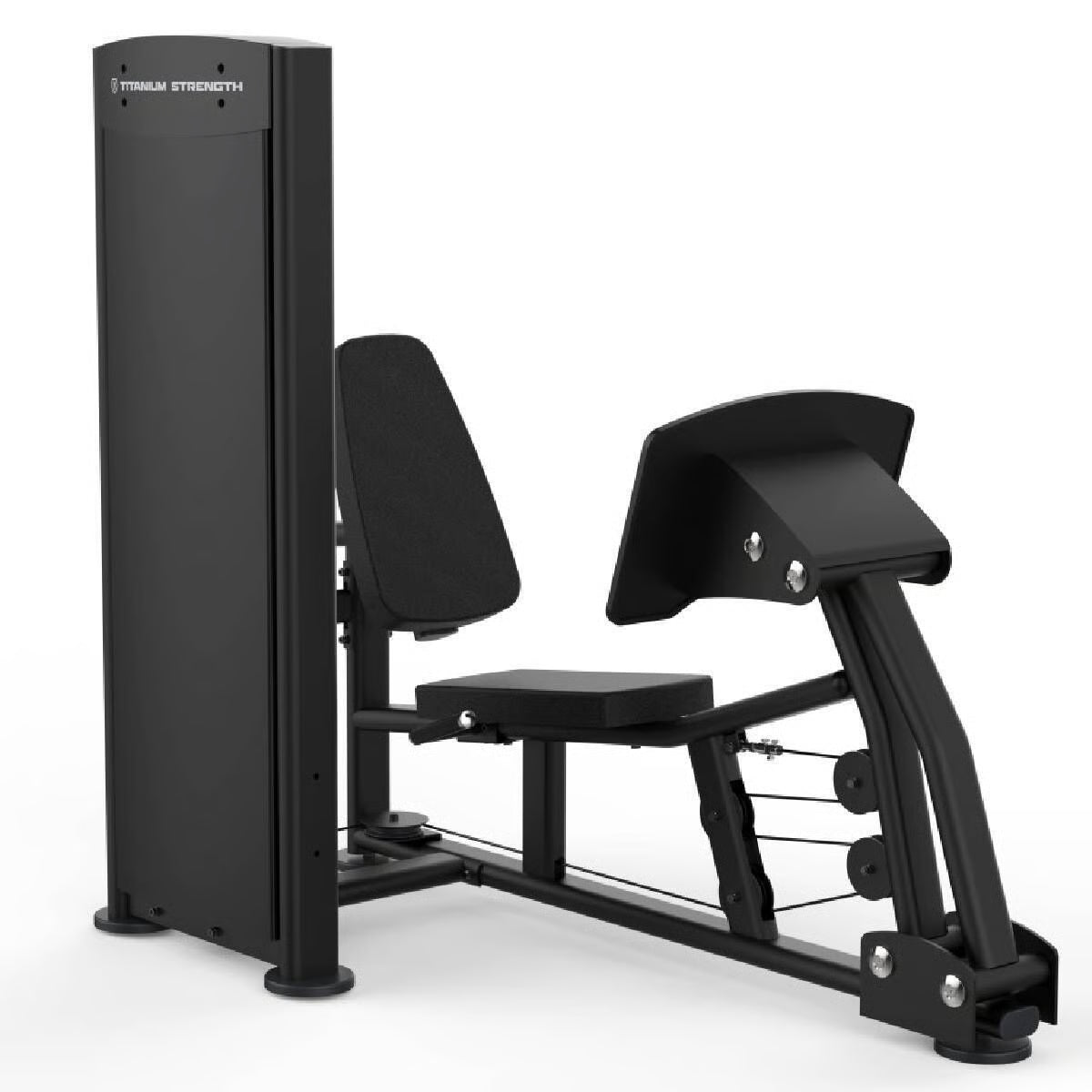 Titanium Strength Black Series Sitzende Beinpresse und Wadenheben
