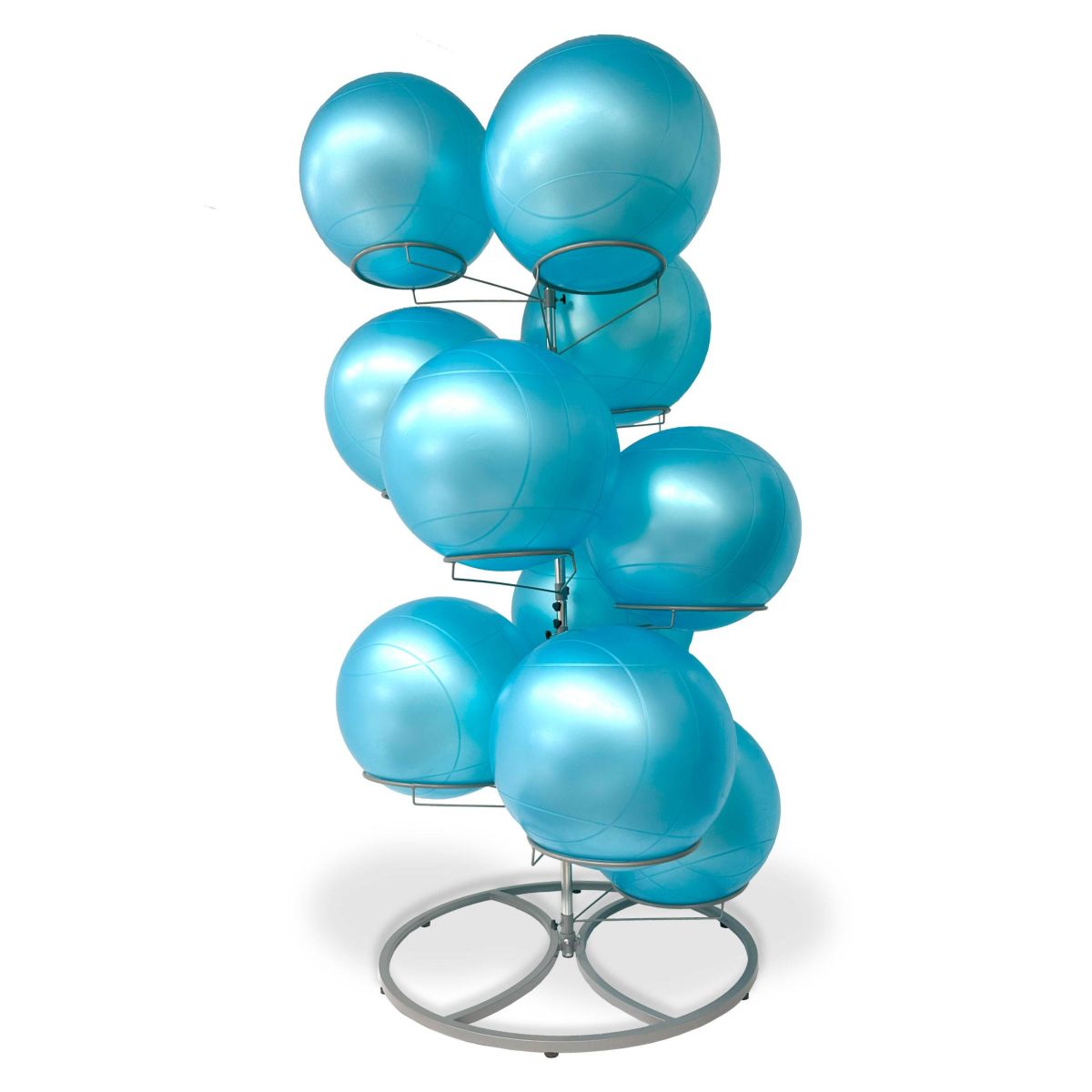 Elina Pilates Fitnessball-Regal 10 Einheiten Bodenständer