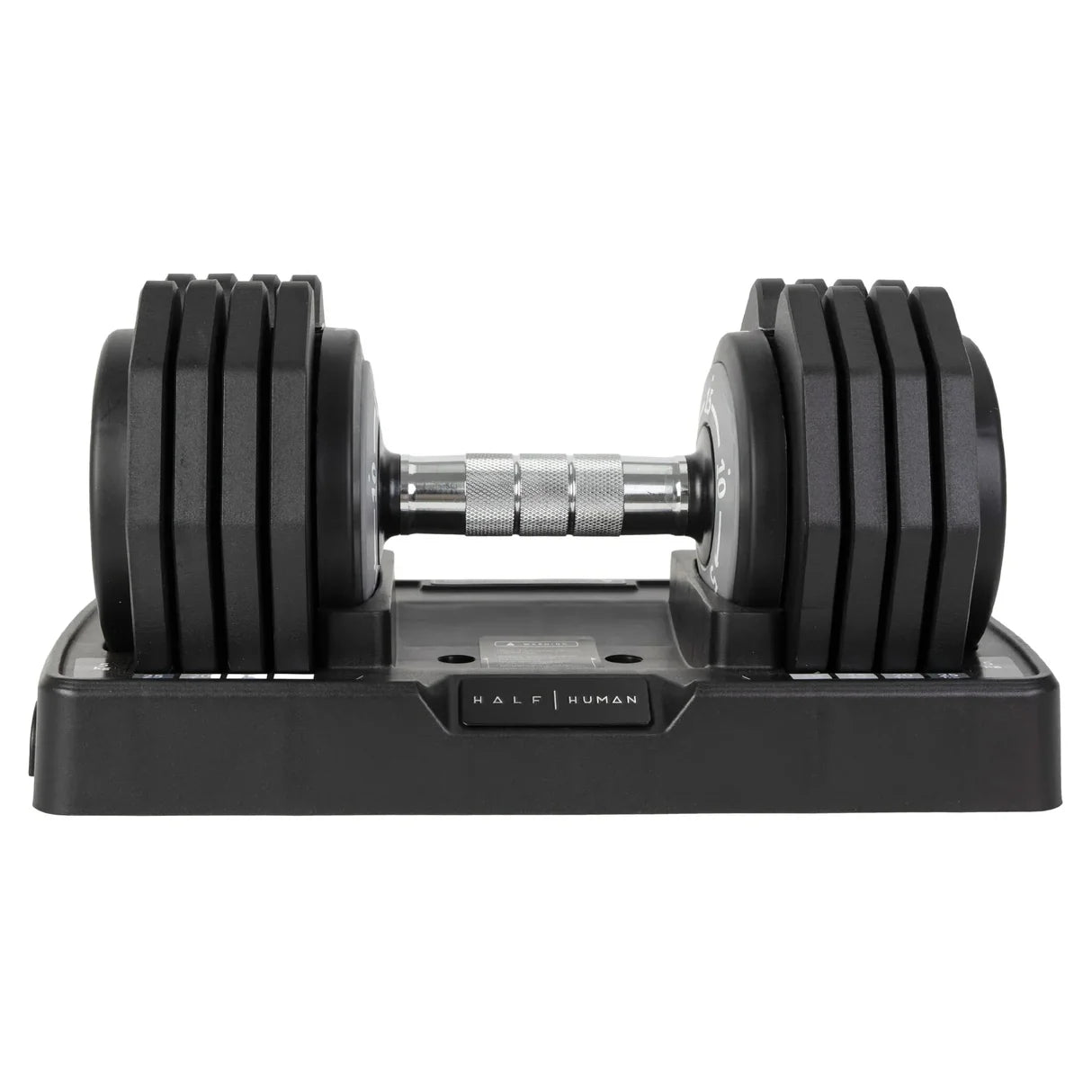 Half Human Adjustable Dumbbells mit Hantelständer