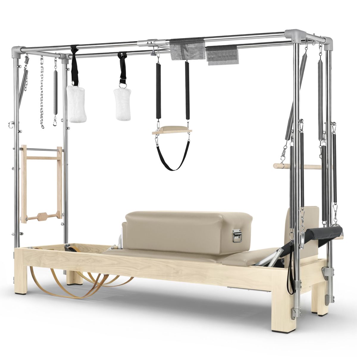 Elina Pilates Klassischer Reformer Cadillac aus Naturholz