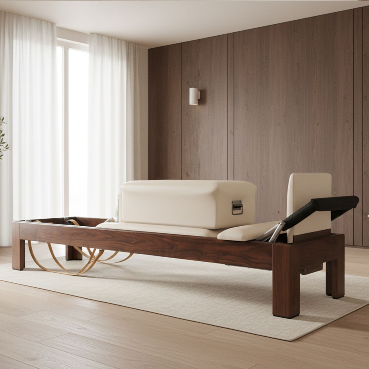 Elina Pilates Klassischer Reformer aus Walnussholz