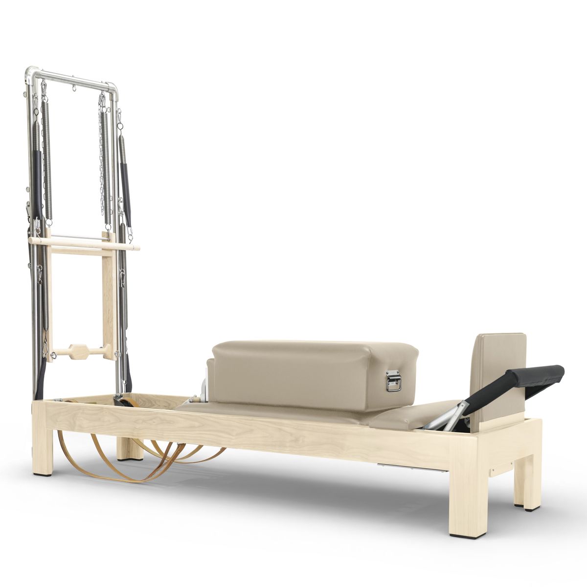 Elina Pilates Klassischer Reformer Naturholz 86" mit Half Cadilalc