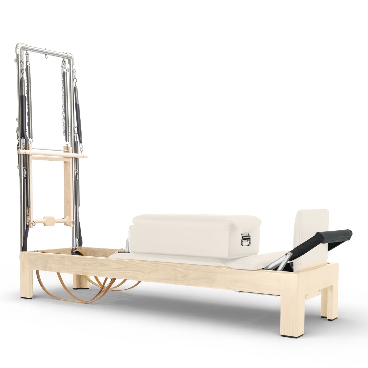 Elina Pilates Klassischer Reformer Naturholz 86" mit Half Cadilalc