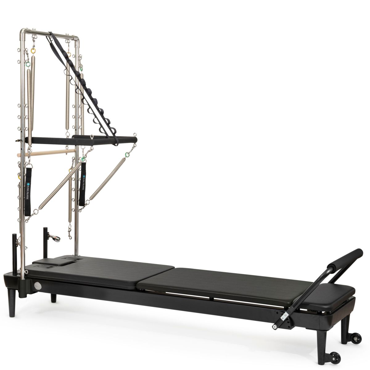 Elina Pilates Nubium Reformer mit Half Cadillac Black Edition – Ansicht 2 — Pilates Reformer | Elina Pilates
