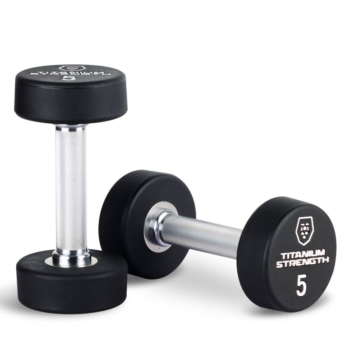Titanium Strength Runde Kurzhantel Pro PU (Paar)