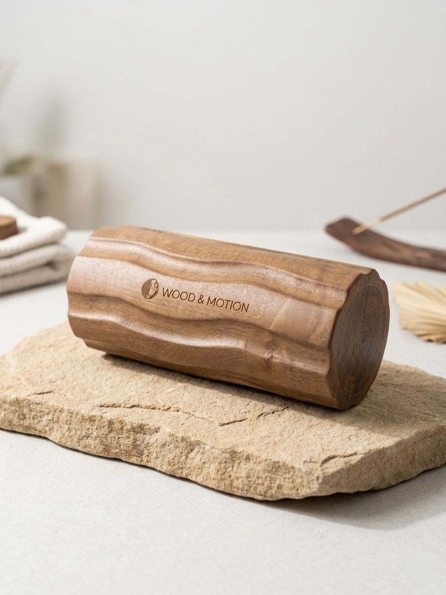 Wood & Motion The Sculpture Roller – geschnitzte Holzrolle