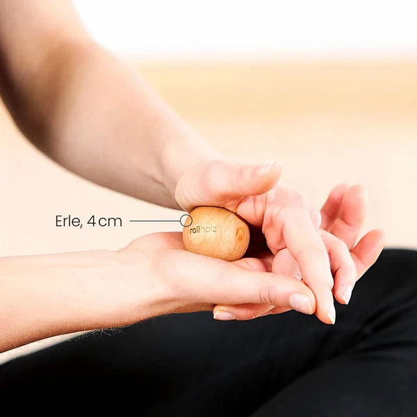 rollholz Faszienball 3er Set aus Holz