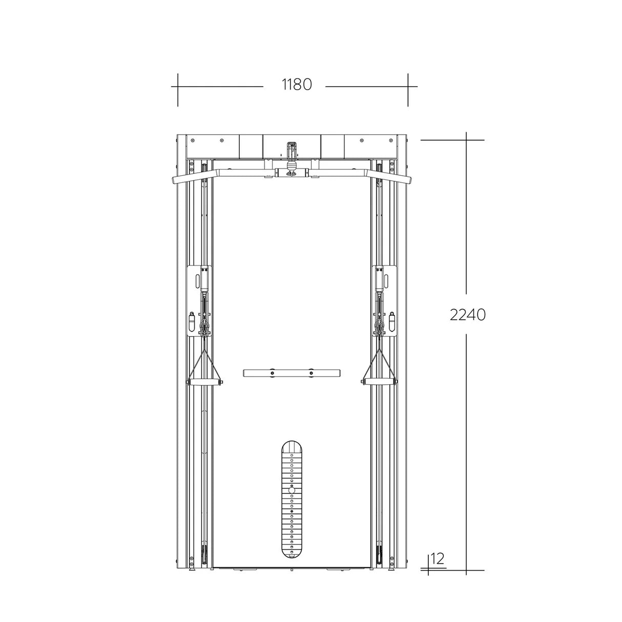 Stil-Fit Kabelzug PRO – Detail Wandmontage