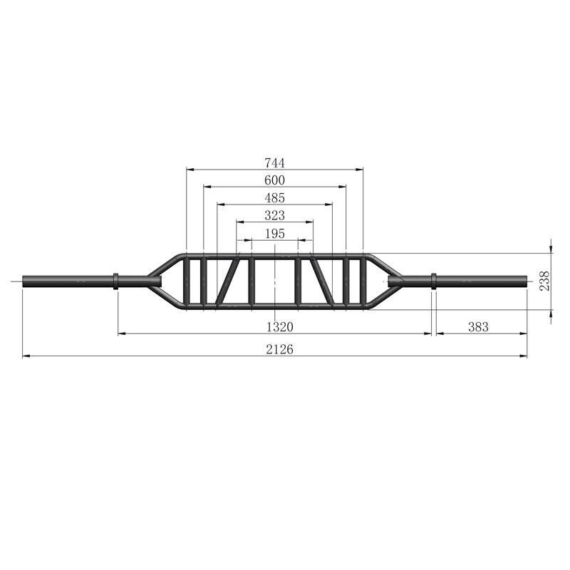 Titanium Strength Olympic Multi Grip Bar