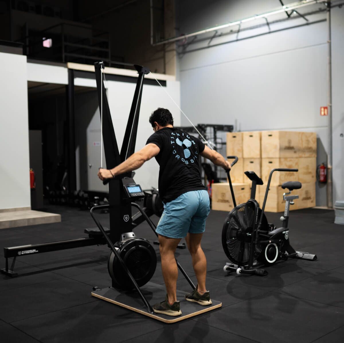 Titanium Strength Air Ski Trainer mit Plattform
