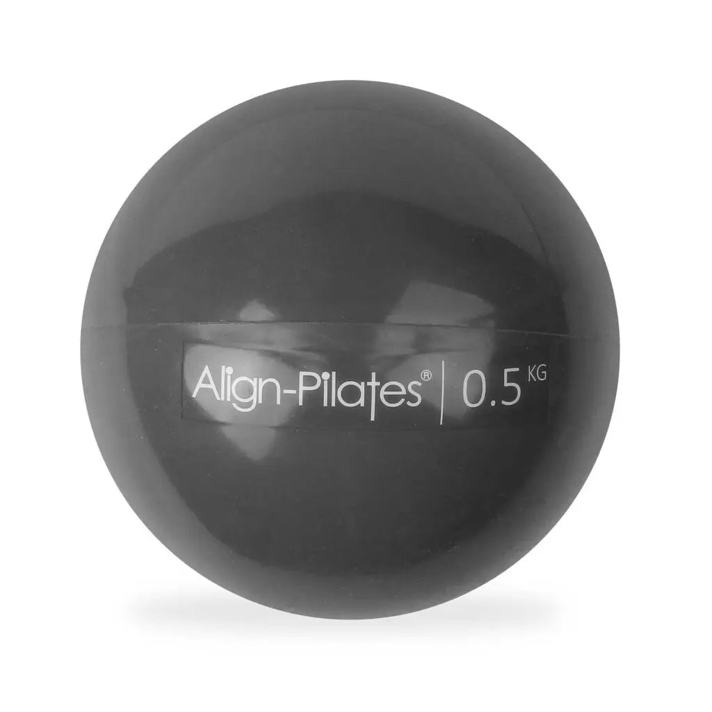 Align Pilates Soft Weight 0,5 kg in Graphite mit weicher PVC-Schale